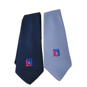 Giovanni Necktie Set of 2 Smith Logo Polyester Business Casual Professional‎ Tie